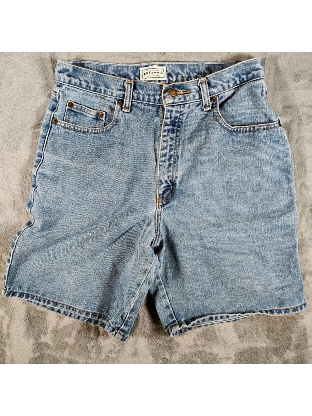Arizona Jean Co. Y2K Juniors Size 11 Light Blue Denim Jean Shorts -8 inch inseam